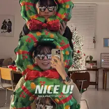 クリスマスリース アルミ製バルーン【メリークリスマス・雰囲気演出・フォトプロップス】