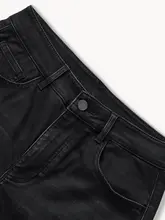 デニム タバコパンツ レディース 折り返し シンプル ヴィンテージ 通勤 オフィスカジュアル きれいめ 秋物 「MSLAN」
