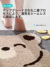 吸水マット【防滑・バスルーム・トイレ用・家庭用】