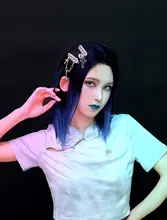 オリジナル手作りシルバーリンクヘアピン【サイバーパンクデザイン・メタリックカラー】