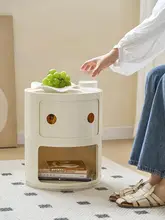 創意的な微笑みデザインの小型収納キャビネット【シンプルモダン・家庭用】