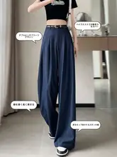 レディース 夏用ヴィンテージ風 天然テンセルデニムパンツ【スリムフィット・ハイウエスト・ストレート・ワイドレッグ】