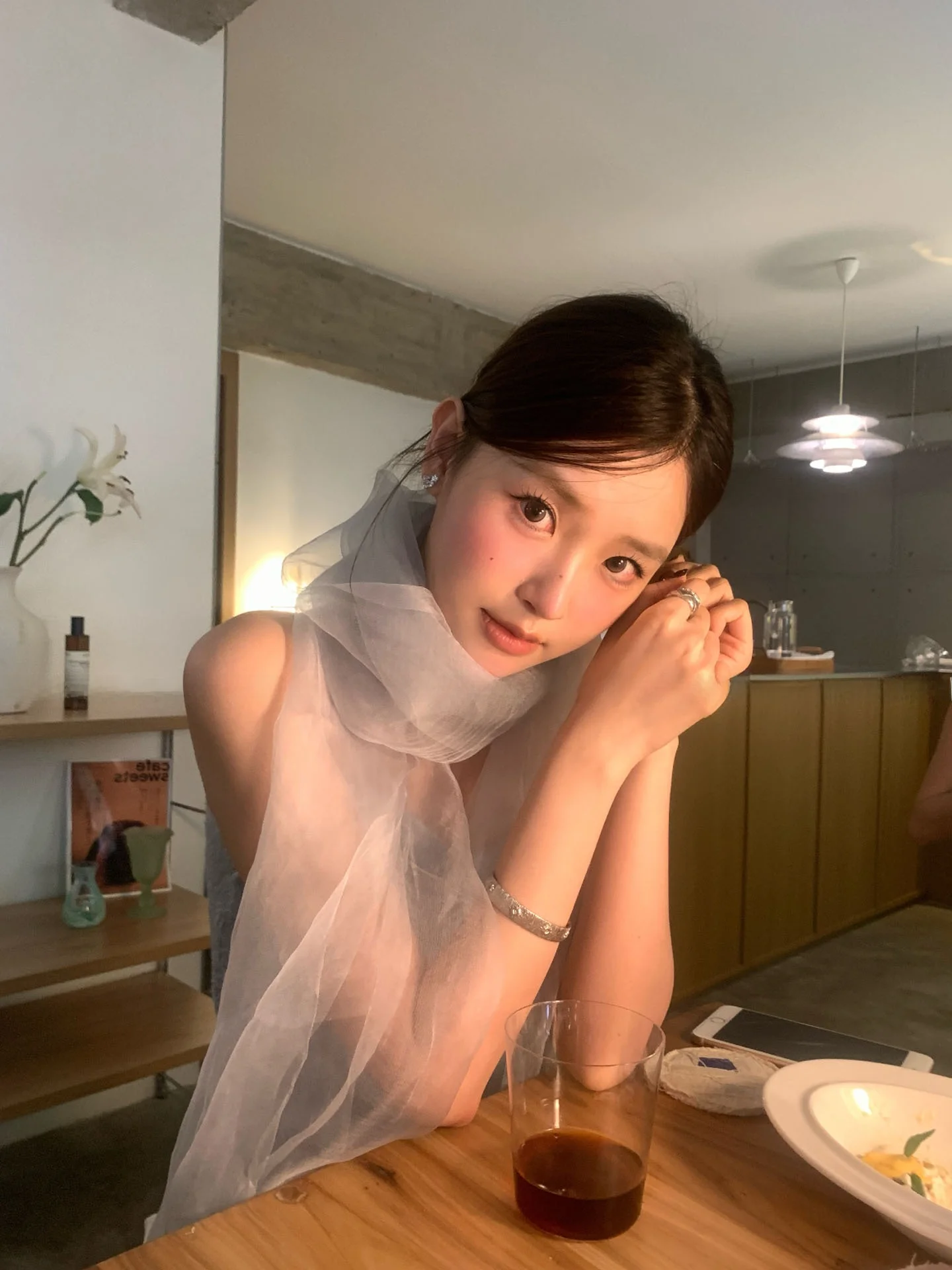 夏用シルクストール：韓風の純色デザインで春夏季に最適な遮陽アイテム