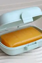 かわいい防水ソープボックス【持ち運びに便利・蓋付き・大サイズ】