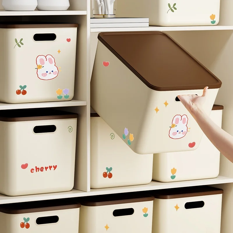 デスク用おしゃれ収納ボックス：卡通デザインで小物・お菓子を効率的に収納