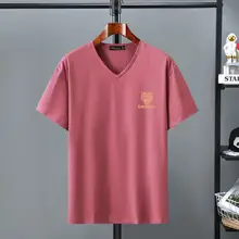 極上の柔らかさのVネッ  ク半袖Tシャツ【大きいサイズ・伸縮性・快適な着心地】