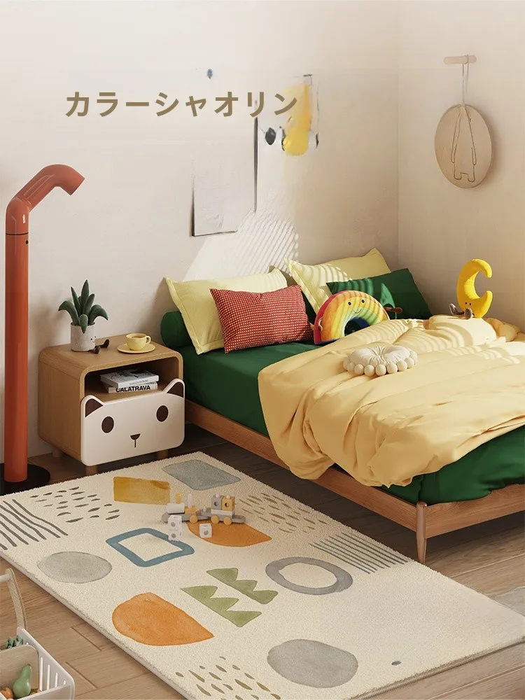 ジオメトリック柄の防水カーペットは子供部屋で安全かつ機能性を実現するか