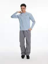 通気性のあるメッシュ素材を使用した速乾ロングスリーブTシャツ【男士・高弾力・スポーツフィットネス用】