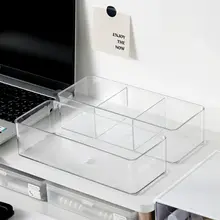 収納ボックス アクリル 長方形 透明 クリア 小物整理 文具 下着 靴下 引き出し内 デスク周り 仕切りケース