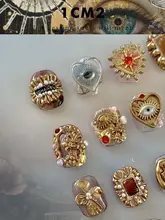 ユニークなネイルデコ用ハートアイモールド【個性的なデザイン】
