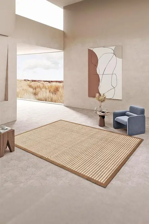 ラグ カーペット マット リビング 寝室 ソファ テーブル 高級感 上品 北海道の夏 「TipToe」