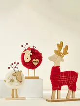クリエイティブなトナカイとサンタのクリスマスツリー飾り