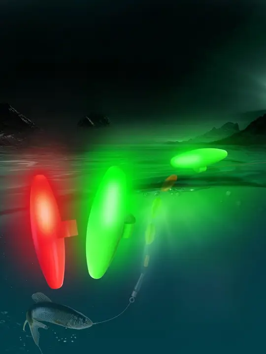 LEDウキ 渓流釣り用 夜釣り 高感度 高視認性 発光