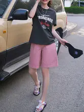 活力デニムショートパンツ【ルーズフィット・夏用・広がりを隠すデザイン】
