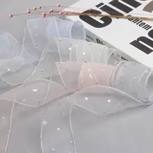 霧状オーガンジー星型ラメリボン【新年ギフト・中国風・装飾用】