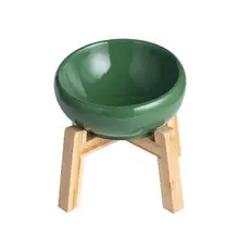 陶器製 猫と犬用食器【傾斜口・高脚デザイン・首を守る】