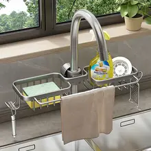 キッチン水栓用収納ラック【洗浄・収納・スポンジ水切り】