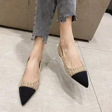 黒のフラットシューズ【レディース・ドライビングシューズ・浅口・尖ったトゥ】