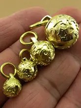 真鍮製 小さな鈴 キーホルダーやアクセサリー用【DIYパーツ・ペンダント・チャーム】