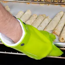 防熱シリコン製オーブンミトン【耐熱・キッチン用・厚手】