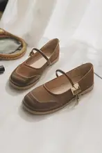 羊皮製 マリージェンシューズ【フラット・浅口・春秋用・柔らかなデザイン】