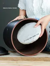 紫陶製保存用茶缶【密閉タイプ・普洱茶用・湿気防止】
