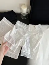 白色安全パンツ【防透け・女性用・夏用・極上の柔らかさ・ショートブリーフ】