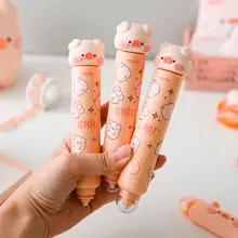 文房具セット 電動鉛筆削り 消しゴム 修正テープ ドットライナー 携帯用 可愛い ピッグデザイン キッズ 男の子 女の子 学生用