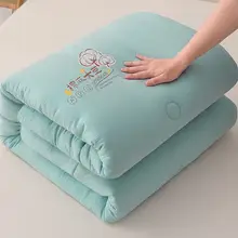 春秋用 大豆綿混合の暖かい布団【学生向け・シングル・厚手】