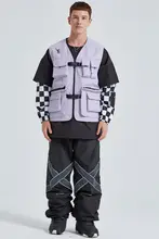 アウトドア用スキーウェア 男女兼用 ジャケット ベスト【防水・防風・保温機能】