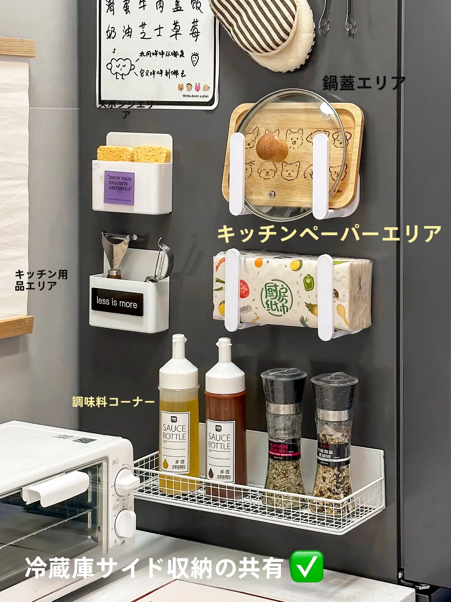 マグネット式キッチンペーパーボックス：節約生活に必要な収納アイテムの一つ