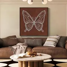 中古 蝶々のデザイン壁掛けアート【フランス風・リビングや寝室に最適・高級感】