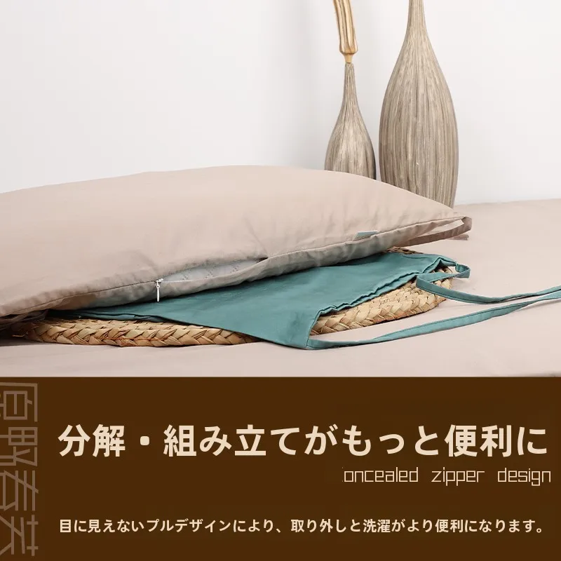 洗える枕カバー【長绒棉製・ダブル用】：通気性と洗濯性を重視した実用性の評価