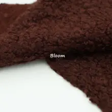 高含毛のブラウンレッド立体毛布地【ドレープ感のある外套・DIY用】