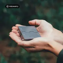 Hefeng 超ミニ軽量アウトドアアルコールストーブ【チタン製・折りたたみ式・キャンプ用】