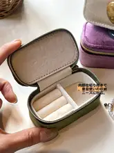 ジュエリーボックス アクセサリーケース ベルベット コンパクト ヴィンテージ 高級感 旅行用 持ち運び ネックレス リング イヤリング 収納