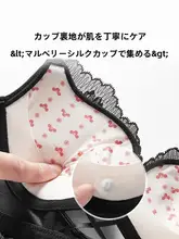 絶妙なボディラインを演出！セクシーなレースのブラジャーとパンティ【小胸集約・防止下垂・秋冬用】（セットアップ対応）