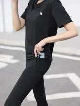 レディース フィットネスセット【大きいサイズ・ゆったり・速乾素材・長袖・ヨガ・ランニング用】