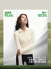 極上の柔らかさのポロシャツ【長袖・ニット・フィット感】