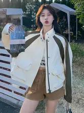 おしゃれで快適！秋用 カジュアルショートジャケット【工装デザイン・女性用・韓国風】