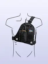 ARVA ラジオホルスター 胸用多機能スノーパック【超軽量・救助用】