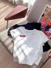 2025新作 レディースウェア イエローフロントショルダー半袖 Tシャツ