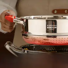 食品グレードの304ステンレス製蒸し器【家庭用・高深型】