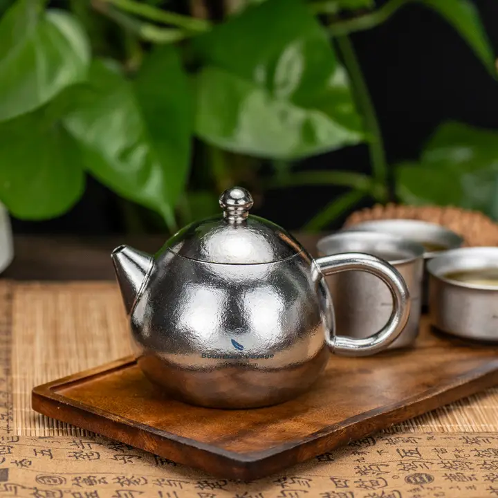 純チタン製 西施壺【アウトドア用・茶器・高級ギフトボックス入り】