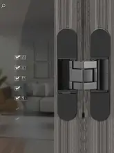 隠しドア用ヒンジ【三次元調整可能・クロスウッドドア用・外開き】