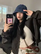 秋冬用フェミニンフラットバケットハット【ゆったりとしたフィット感・インスタ風】