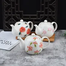ティーポットセット 陶器 花柄 釉薬下彩 大容量 家庭用 アフタヌーンティー
