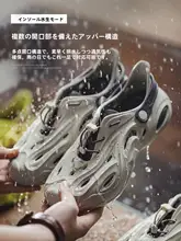 アウトドア用の厚底サンダル【防水・メンズ・通気性デザイン・ビーチ向け】
