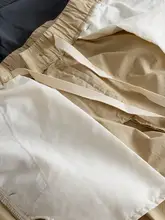 薄手通気性のあるメンズワイドパンツ【多ポケット・カジュアル・ストレート・ゆったりフィット】