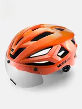 West Biking 自転車用ヘルメット マグネット式 ゴーグル 調光レンズ 耐衝撃 MTB ロードバイク サイクリング